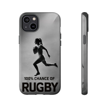 "Rain, Shine, Rugby" Mobile Phone Case