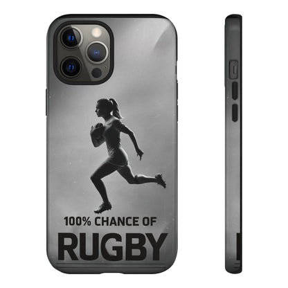 "Rain, Shine, Rugby" Mobile Phone Case
