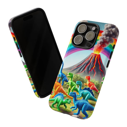 "Rainbow Dinosaurs" Mobile Phone Case