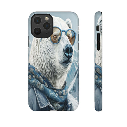 "Urban Zen Polar Bear" Mobile Phone Case (blue)