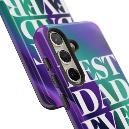 "Best Dad Ever" Mobile Phone Case (purple)