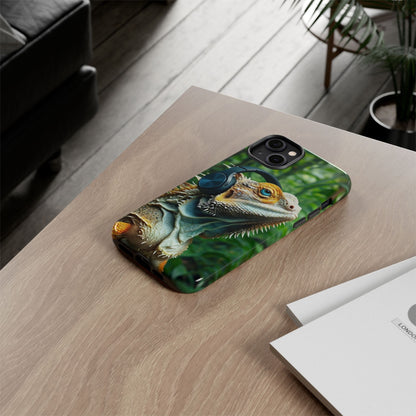 "Bearded Dragon - Jungle Beats" Mobile Phone Case