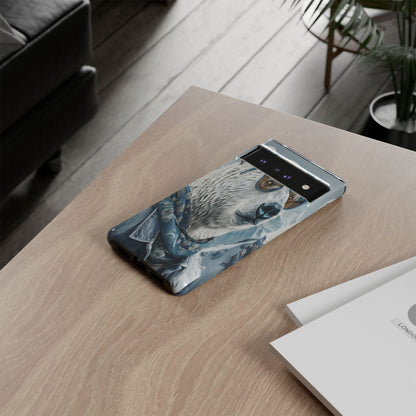 "Urban Zen Polar Bear" Mobile Phone Case (blue)