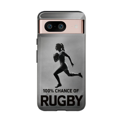 "Rain, Shine, Rugby" Mobile Phone Case