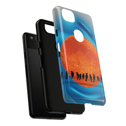 "The Feathered Assembly" Mobile Phone Case (orange)