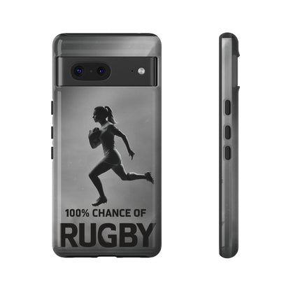 "Rain, Shine, Rugby" Mobile Phone Case