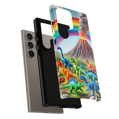 "Rainbow Dinosaurs" Mobile Phone Case