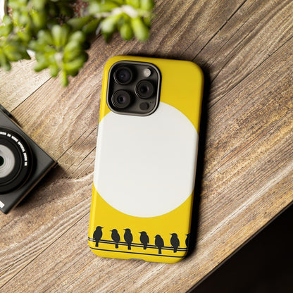 "The Feathered Assembly - Yellow" Mobile Phone Case
