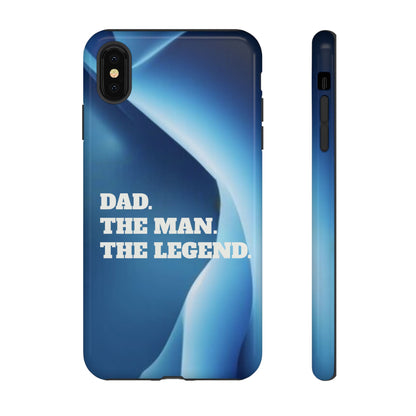 "Dad.  The Man.  The Legend" Mobile Phone Case (blue)