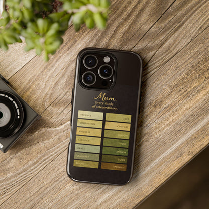 "Every Shade of Extraordinary" Mobile Phone Case (green)