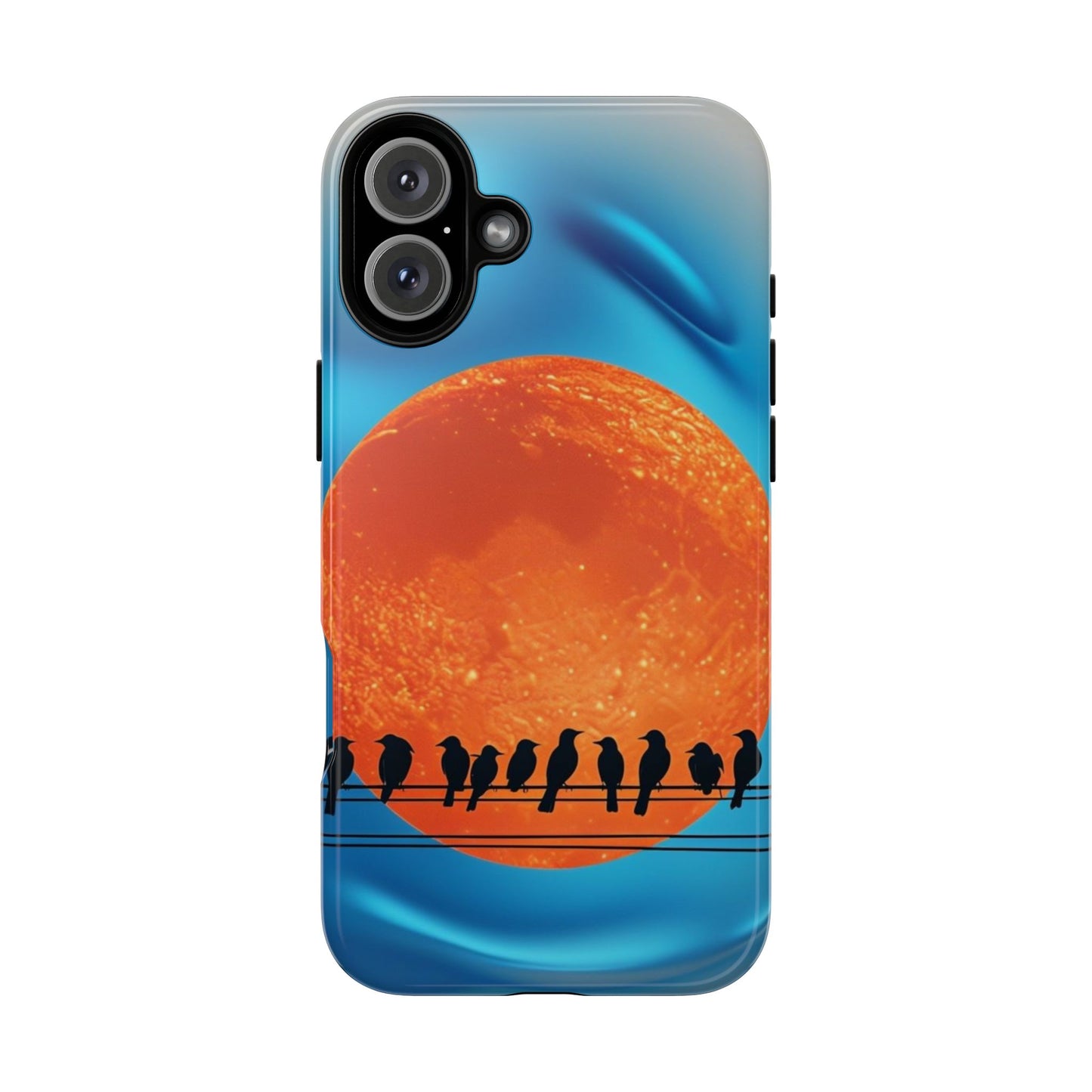 "The Feathered Assembly" Mobile Phone Case (orange)