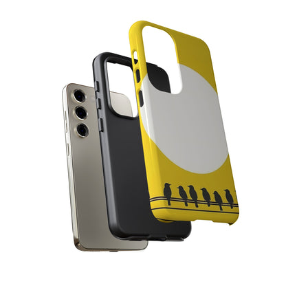 "The Feathered Assembly - Yellow" Mobile Phone Case