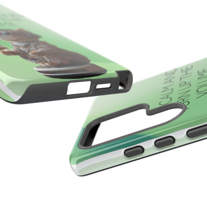"Keep calm and turn up the volume" Mobile Phone Case (green)