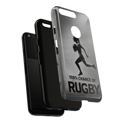 "Rain, Shine, Rugby" Mobile Phone Case