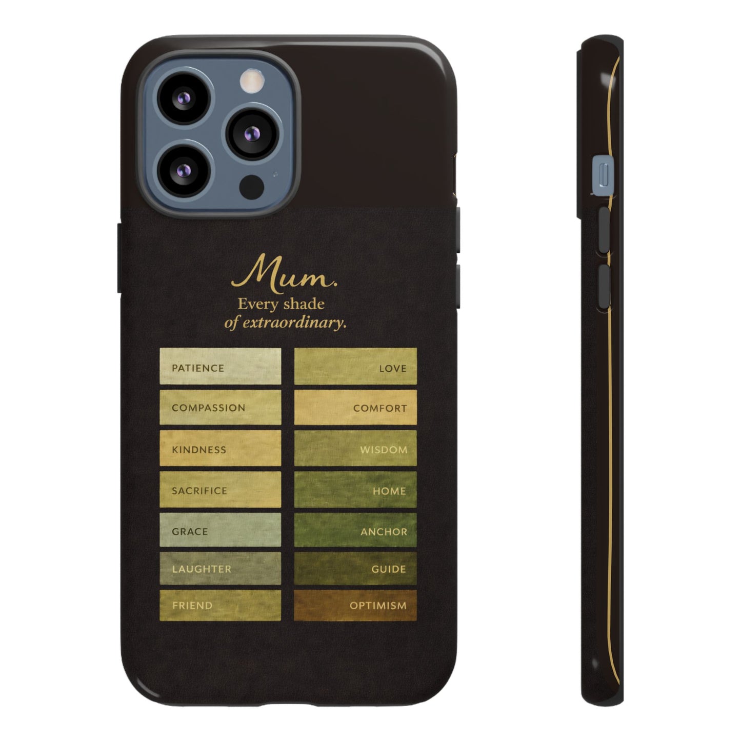 "Every Shade of Extraordinary" Mobile Phone Case (green)