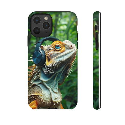 "Bearded Dragon - Jungle Beats" Mobile Phone Case
