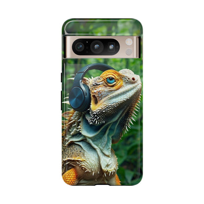 "Bearded Dragon - Jungle Beats" Mobile Phone Case