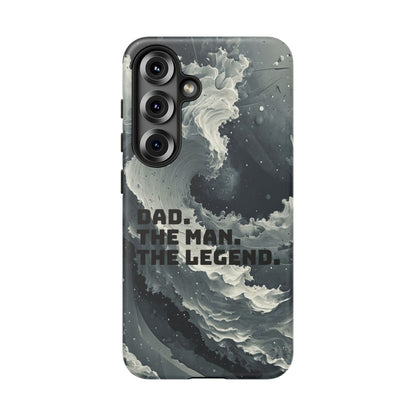 "Dad. The Man. The Legend" Mobile Phone Case (grey)