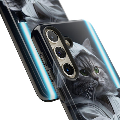 "Jedi Whisker" Mobile Phone Case (blue light sabre)