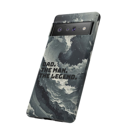 "Dad. The Man. The Legend" Mobile Phone Case (grey)