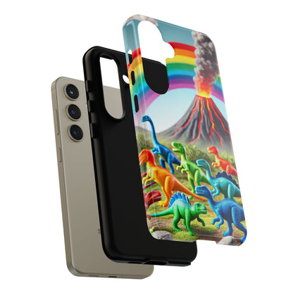 "Rainbow Dinosaurs" Mobile Phone Case