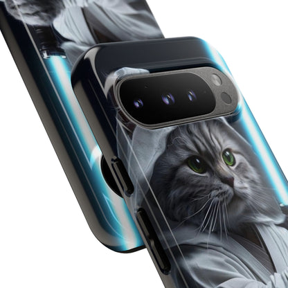 "Jedi Whisker" Mobile Phone Case (blue light sabre)