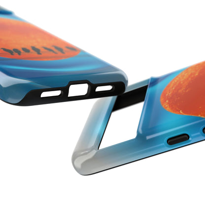 "The Feathered Assembly" Mobile Phone Case (orange)