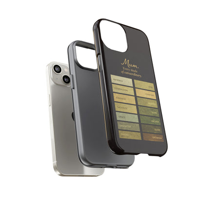 "Every Shade of Extraordinary" Mobile Phone Case (green)