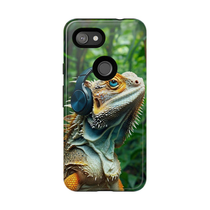 "Bearded Dragon - Jungle Beats" Mobile Phone Case