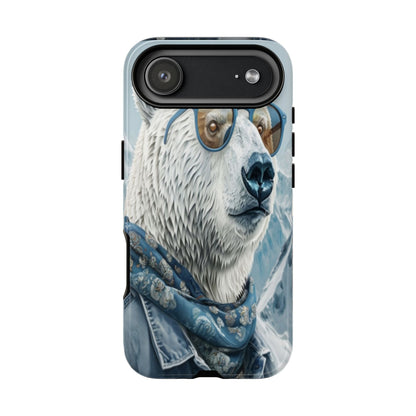 "Urban Zen Polar Bear" Mobile Phone Case (blue)
