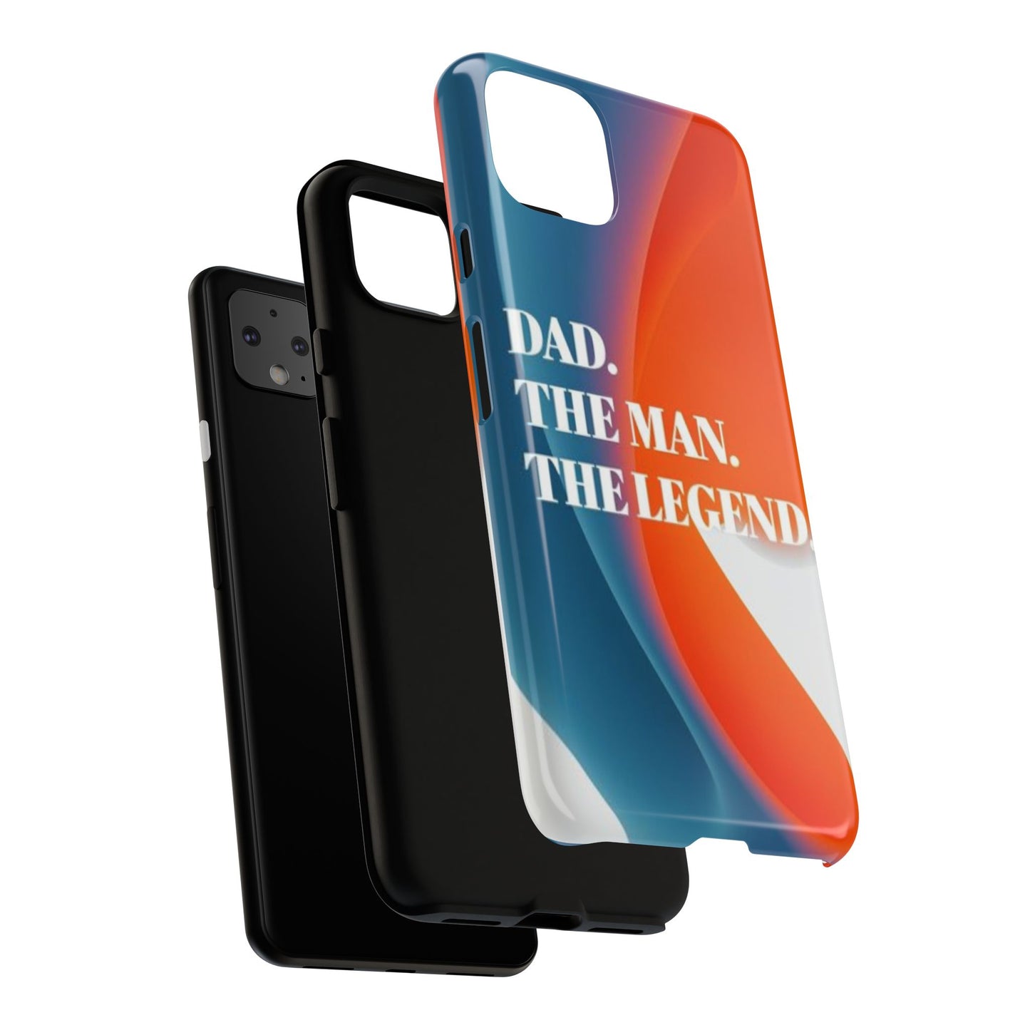 "Dad. The Man. The Legend." Mobile Phone Case (orange)