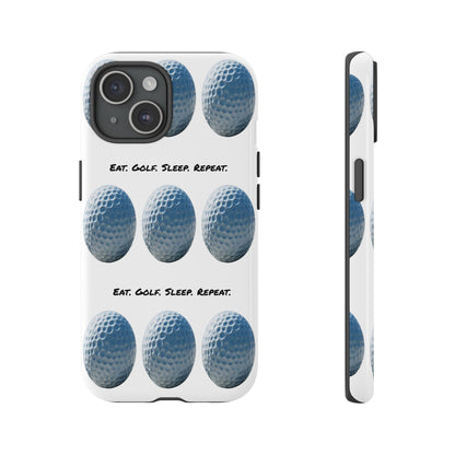 "Eat. Golf. Sleep. Repeat." Mobile Phone Case
