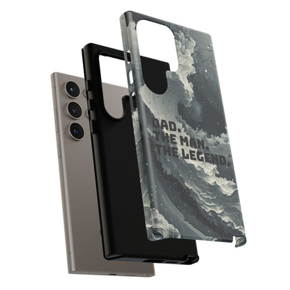 "Dad. The Man. The Legend" Mobile Phone Case (grey)