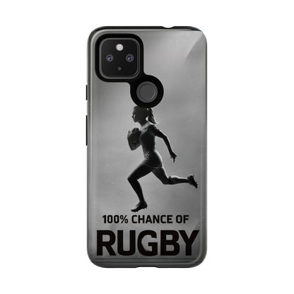"Rain, Shine, Rugby" Mobile Phone Case