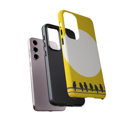 "The Feathered Assembly - Yellow" Mobile Phone Case