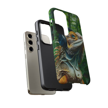 "Bearded Dragon - Jungle Beats" Mobile Phone Case