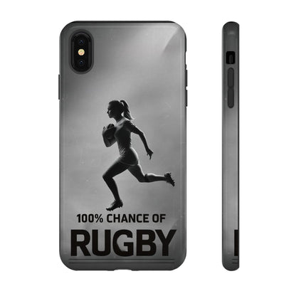 "Rain, Shine, Rugby" Mobile Phone Case