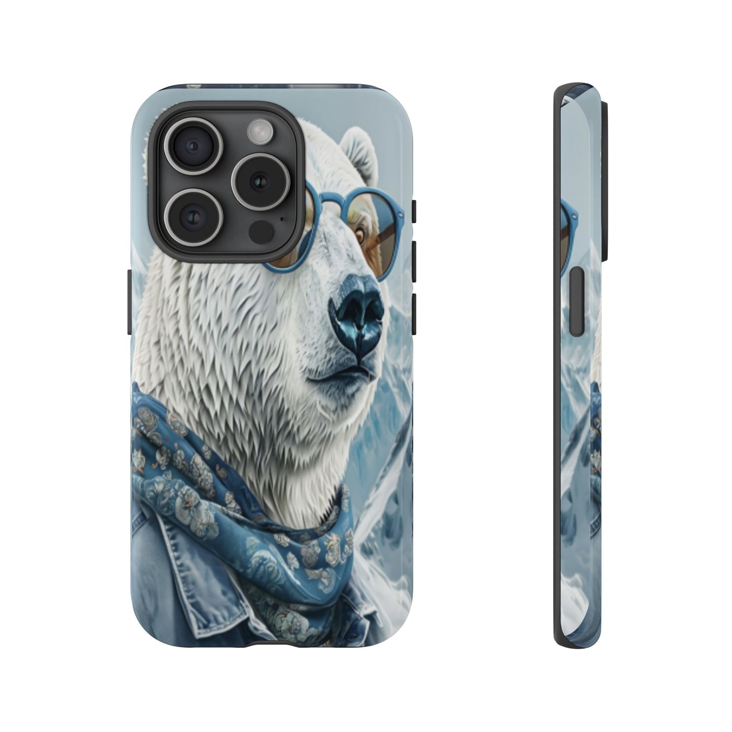 "Urban Zen Polar Bear" Mobile Phone Case (blue)