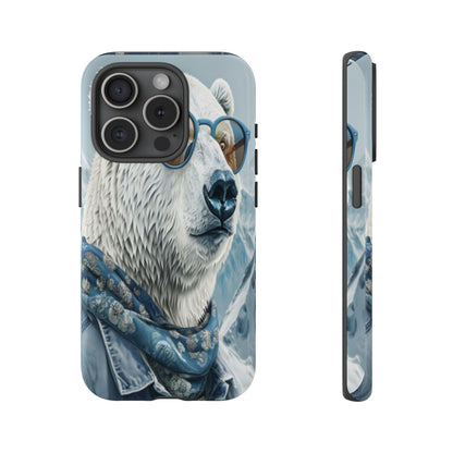 "Urban Zen Polar Bear" Mobile Phone Case (blue)