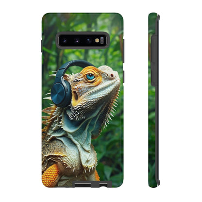 "Bearded Dragon - Jungle Beats" Mobile Phone Case
