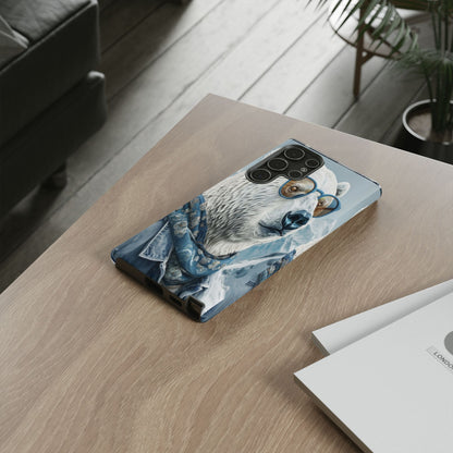 "Urban Zen Polar Bear" Mobile Phone Case (blue)