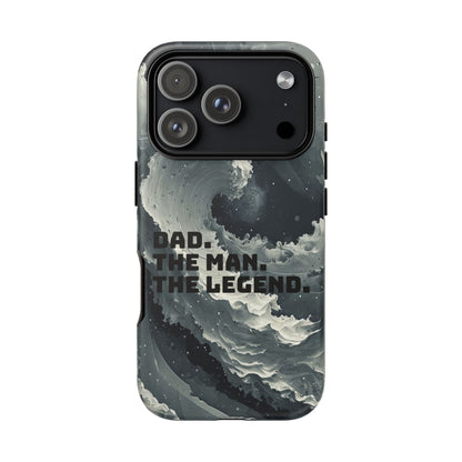 "Dad. The Man. The Legend" Mobile Phone Case (grey)