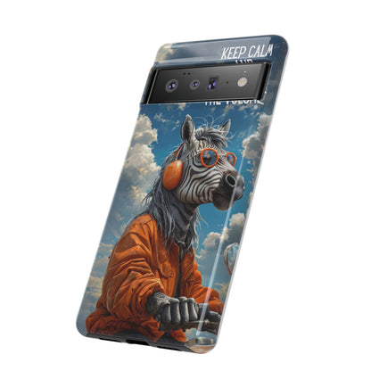 "Keep calm and turn up the volume." Mobile Phone Case