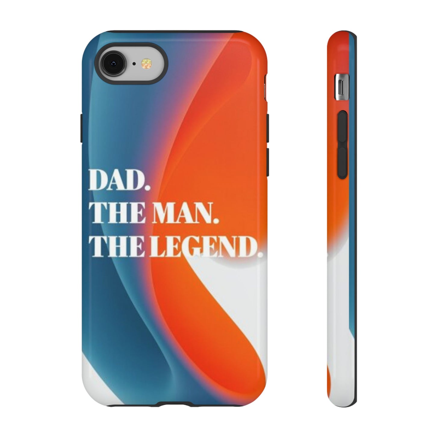 "Dad. The Man. The Legend." Mobile Phone Case (orange)