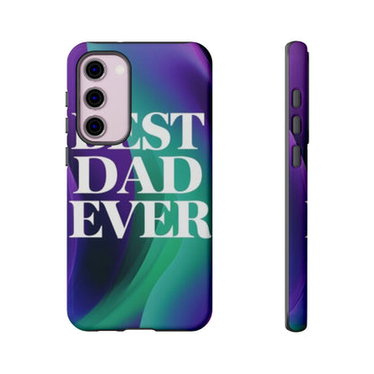 "Best Dad Ever" Mobile Phone Case (purple)