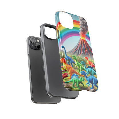 "Rainbow Dinosaurs" Mobile Phone Case