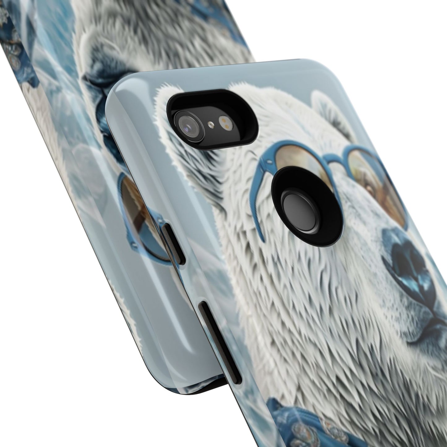 "Urban Zen Polar Bear" Mobile Phone Case (blue)