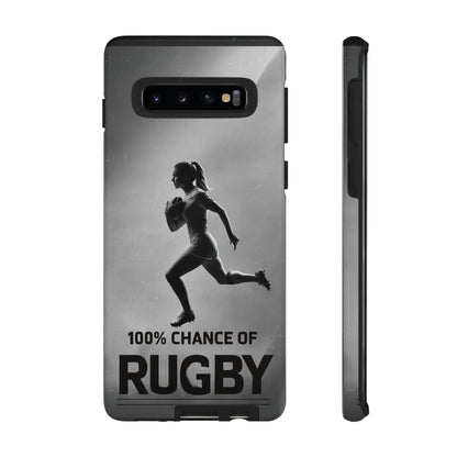 "Rain, Shine, Rugby" Mobile Phone Case