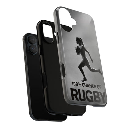 "Rain, Shine, Rugby" Mobile Phone Case