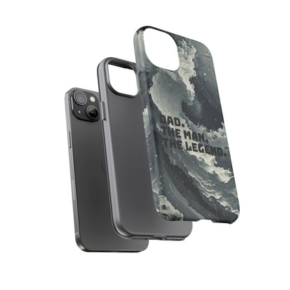 "Dad. The Man. The Legend" Mobile Phone Case (grey)